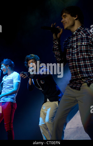 Eine Richtung führen am Plymouth Pavilions. Stockfoto