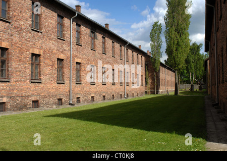 Auschwitz-Kaserne ich KZ Polen Stockfoto