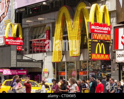 McDonald's Restaurant, Times Square, NYC 2012 Stockfoto