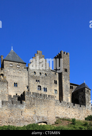 Frankreich, Languedoc-Roussillon, Carcassonne, La Cité, Festung, Stockfoto