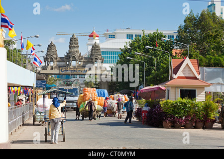 Grenzübergang zwischen Thailand und Kambodscha Stockfoto