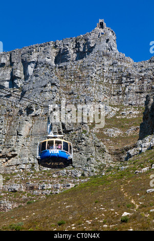 Seilbahn vom Tafelberg, Kapstadt, Südafrika Stockfoto