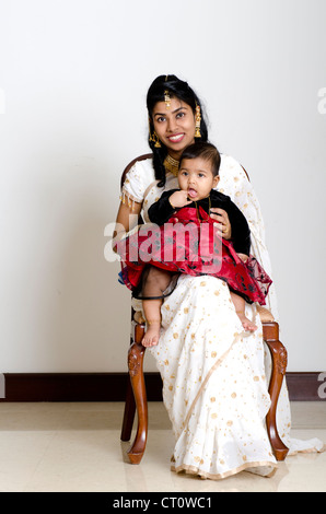 Indien-Schriftzug-Tochter Stockfoto