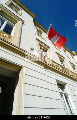 Hamburg, Raffles Hotel Vier Jahreszeiten Stockfoto