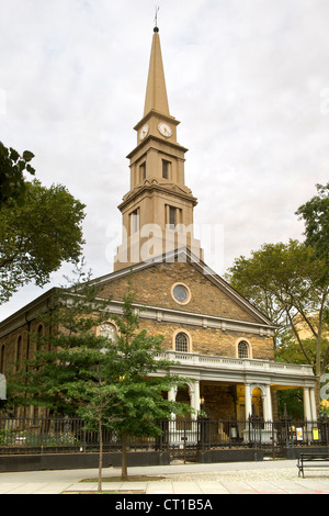 Markusplatz in der Bowery-Kirche in Manhattan, New York, USA. Stockfoto