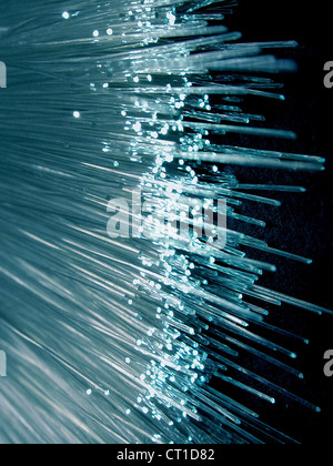 Highspeed - Glass-Fibre-channel Stockfoto