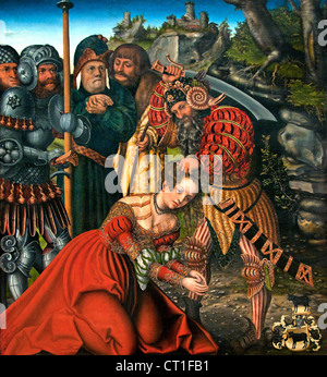 Das Martyrium des St. Barbara 1510 Lucas Cranach der ältere Deutsch Deutschland Stockfoto