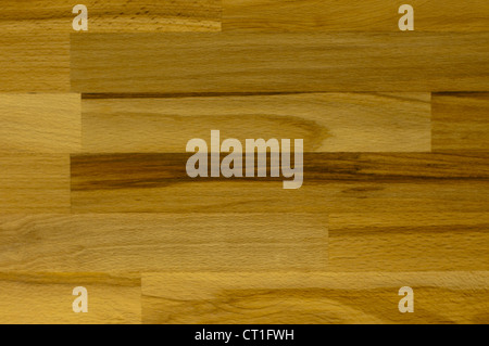 Teller mit Teak Holz Hintergrund Stockfoto