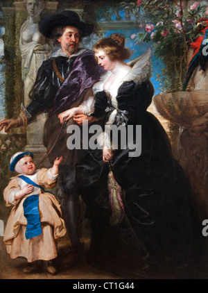Rubens seine Frau Helena Fourment und ihrem Sohn 1612 von Rubens 1577-1640 flämischen Belgien Belgien Stockfoto