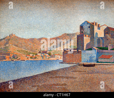 Vieuw von Collioure 1887 Paul Signac 1863-1935 Frankreich Französisch Stockfoto