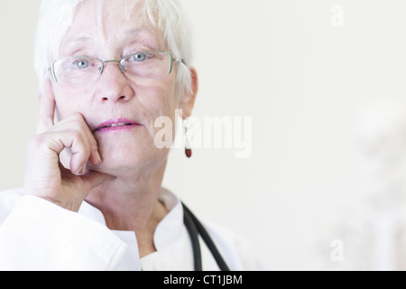 Nahaufnahme von Ärzten Gesicht Stockfoto
