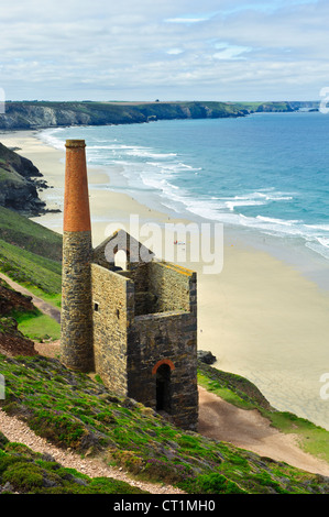 Wheal Coates Motor Haus St. Agnes Nordküste Cornwall England Stockfoto