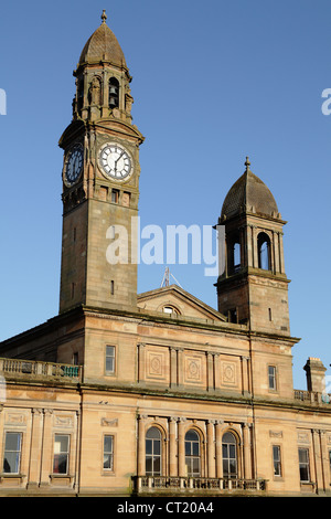 Detail des Rathauses von Paisley in Renfrewshire Scotland UK Stockfoto