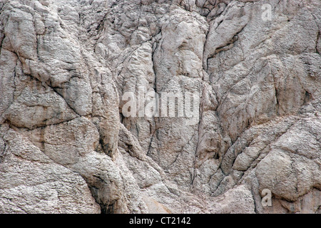 Nahaufnahme Bild von Klippe-Standort Insel Pag, Kroatien Stockfoto