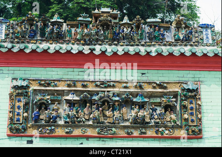 Chan She Shu Yuen chinesischen Tempel, Kuala Lumpur, Malaysia, Süd-Ost-Asien Stockfoto