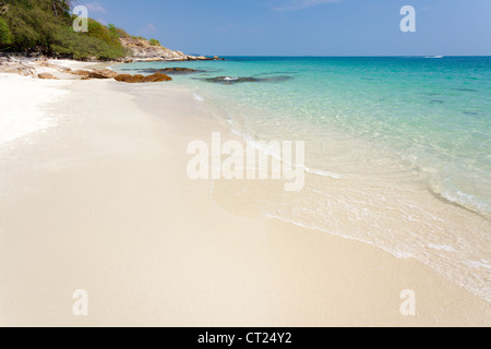 mit tropischen Sandstrand mit klarem Wasser, Ko Samet, thailand Stockfoto