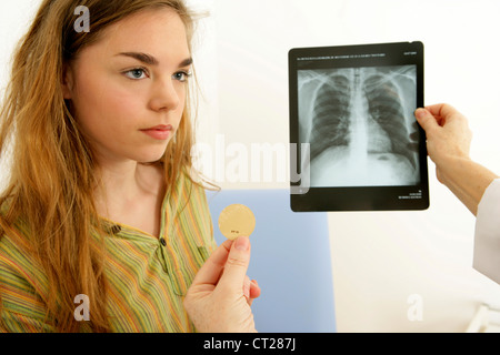 RAUCHEN BERATUNG JUGENDLICHER Stockfoto