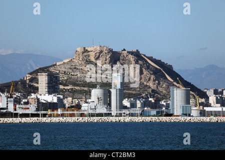 Skyline von Alicante Spanien, Katalonien Stockfoto