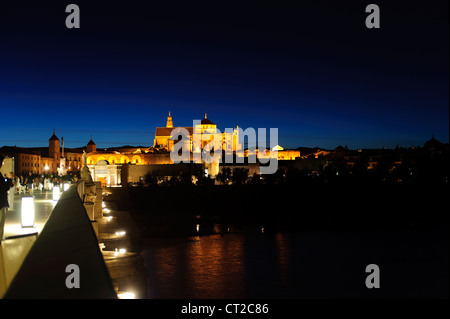 Mezquita Catedral de Córdoba Nachtzeit Stockfoto