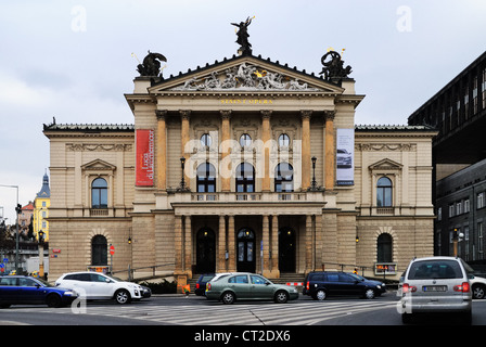 Staatsoper Prag Haus außen (Státní Opera Praha), Prag, Tschechische Republik - Mar 2011 Stockfoto