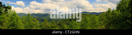 HOMESTEAD ROAN MOUNTAIN OVERLOOK, ROAN MOUNTAIN STATE PARK, ROAN MOUNTAIN, TENNESSEE, USA Stockfoto