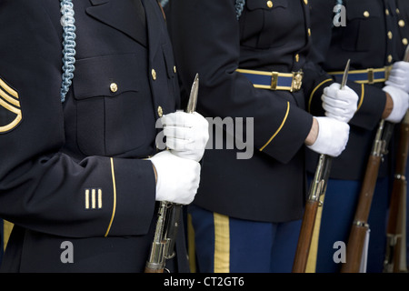 US Army 237.-Jahr-Feier im Bryant Park in New York City. Armee-Ehrengarde. Stockfoto