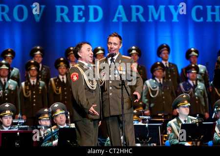 Alexandrow-Ensemble der russischen Roten Armee Chor führt Konzert in Budapest, Ungarn 5. Juni 2012 Stockfoto