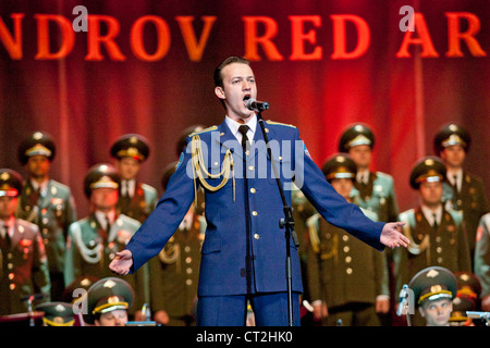 Alexandrow-Ensemble der russischen Roten Armee Chor führt Konzert in Budapest, Ungarn 5. Juni 2012 Stockfoto