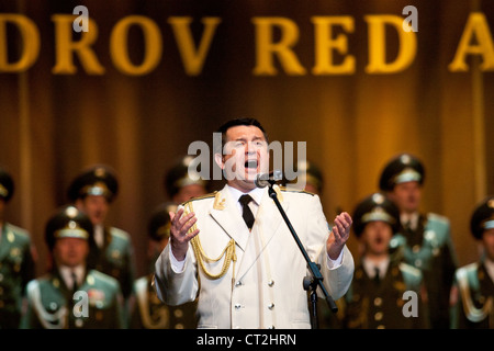 Alexandrow-Ensemble der russischen Roten Armee Chor führt Konzert in Budapest, Ungarn 5. Juni 2012 Stockfoto