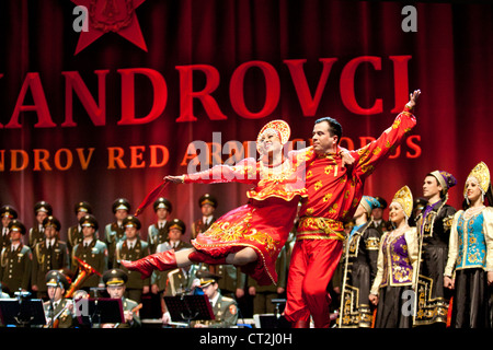 Alexandrow-Ensemble der russischen Roten Armee Chor führt Konzert in Budapest, Ungarn 5. Juni 2012 Stockfoto