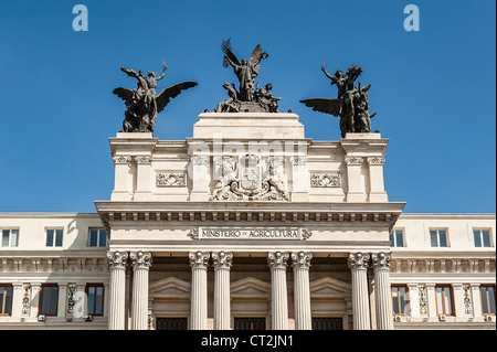 Ministerio de Agricultura Gebäude, Madrid, Spanien Stockfoto