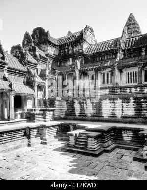 Inneren Terrassen von Angkor Wat, Kambodscha Stockfoto