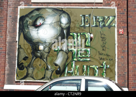 Sand, Meer und Spray 2012. Blackpool, England. Stockfoto