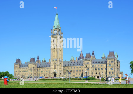 Das Parlamentsgebäude in Ottawa, Ontario, Kanada. Stockfoto