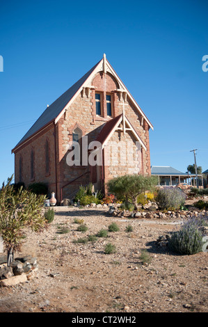 Katholische Kirche der ehemaligen Bergbaugebiet und beliebter Drehort Silverton im Outback New South Wales, Australien Stockfoto