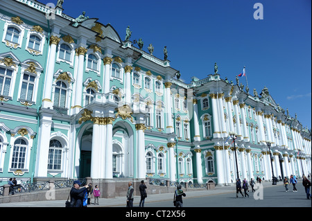 Die Eremitage und der Winterpalast, St. Petersburg, Russland Stockfoto