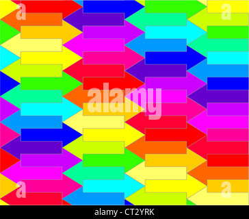 Nahtlose bunte Pfeil Hintergrund Stockfoto