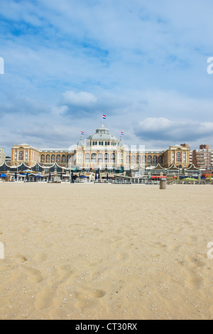 Kurhaus und Strand in Scheveningen, den Haag, Holland Stockfoto