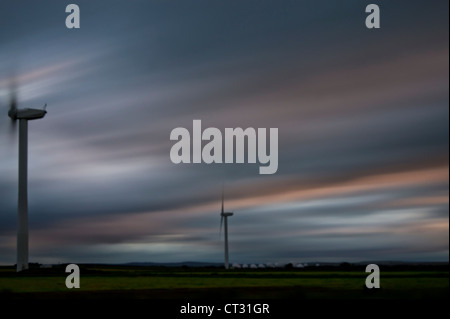 Windkraftanlage in der Nähe von Harrogate in North Yorkshire Stockfoto