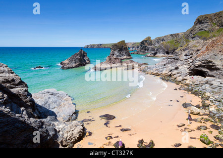 Bedruthan Steps; Cornwall; UK Stockfoto