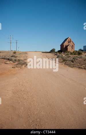 Katholische Kirche der ehemaligen Bergbaugebiet und beliebter Drehort Silverton im Outback New South Wales, Australien Stockfoto