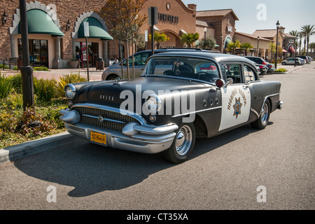Ein Jahrgang 1955 Buick Highway Patrol Car. Stockfoto