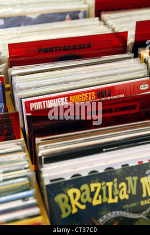 Louie Louie Record Shop, Rua Nova da Trindade, Chiado, Lissabon, Portugal Stockfoto