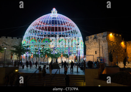 JERUSALEM, ISRAEL-Juni 6: Jerusalem Festival des Lichts am 6. Juni 2012 in der Altstadt von Jerusalem, Israel. Stockfoto