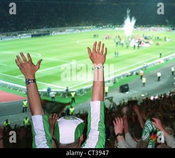 DFB-Pokalfinale 2004 im Olympiastadion Berlin Stockfoto