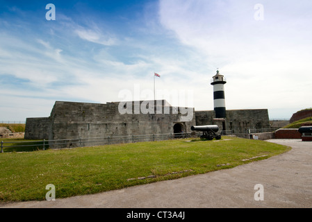 Southsea Castle und Leuchtturm Stockfoto