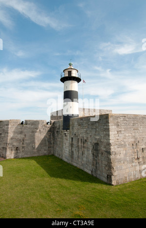 Southsea Castle und Leuchtturm Stockfoto