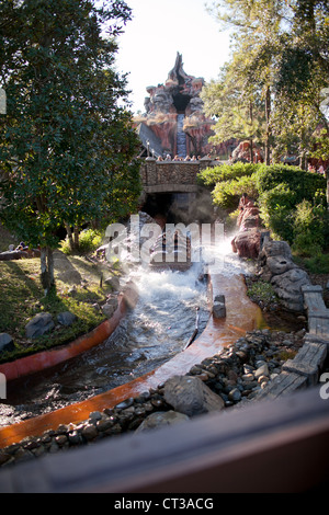 Splash Mountain fahren im Magic Kingdom, Disney World, Orlando, Florida Stockfoto