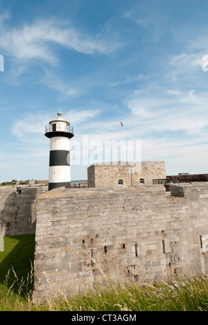 Southsea Castle und Leuchtturm Stockfoto