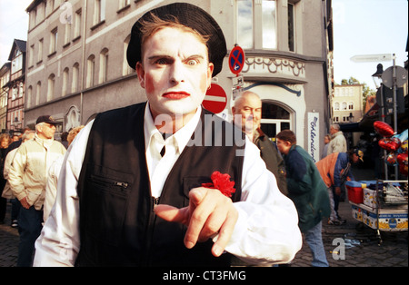 Braunschweig, Clown in Aktion auf dem Magni Stockfoto